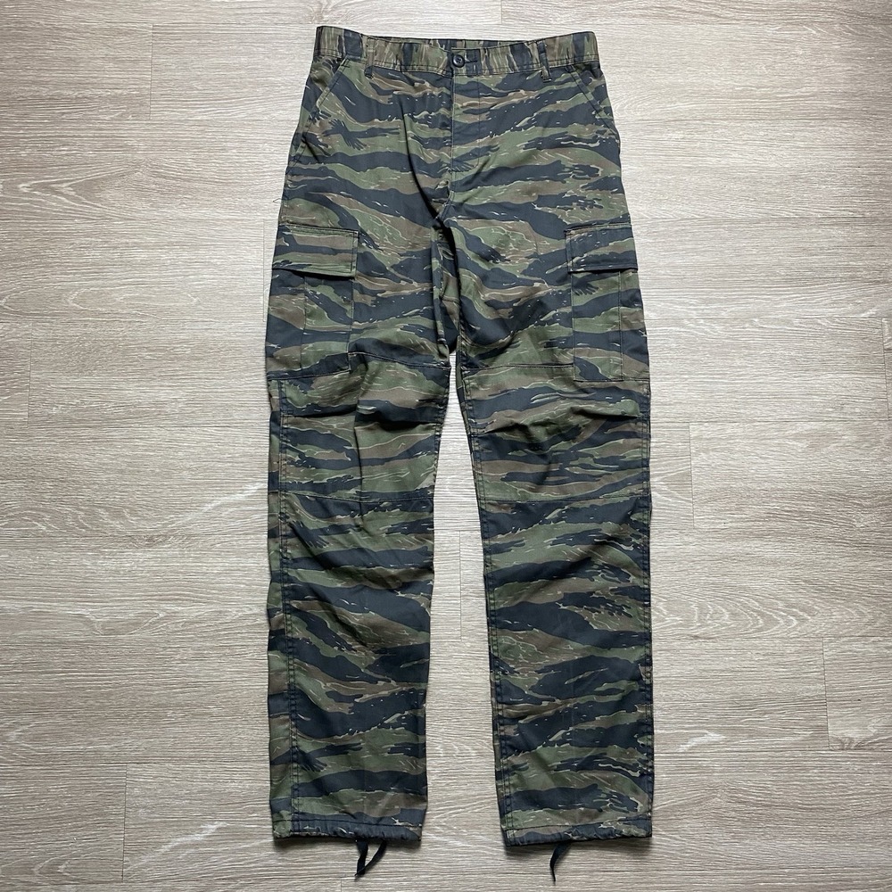 Rothco B.D.U. Tiger Stripe Vietnam Jungle Fatigues Men Medium Long Camo Tactical